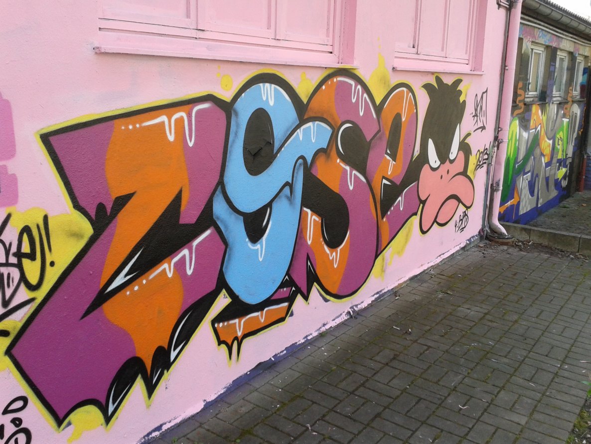 Graffiti Wall in Essen - Photo by Dosentrieb - AFM, Kose, Cose (2013)