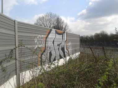 Graffiti Bombing in Herne - Photo by Dosentrieb - afm, kose, cose (2013)
