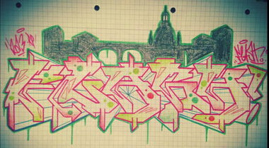 Graffiti Sketch - Photo by Dosenwahn - FLASH, Dresden (2013)
