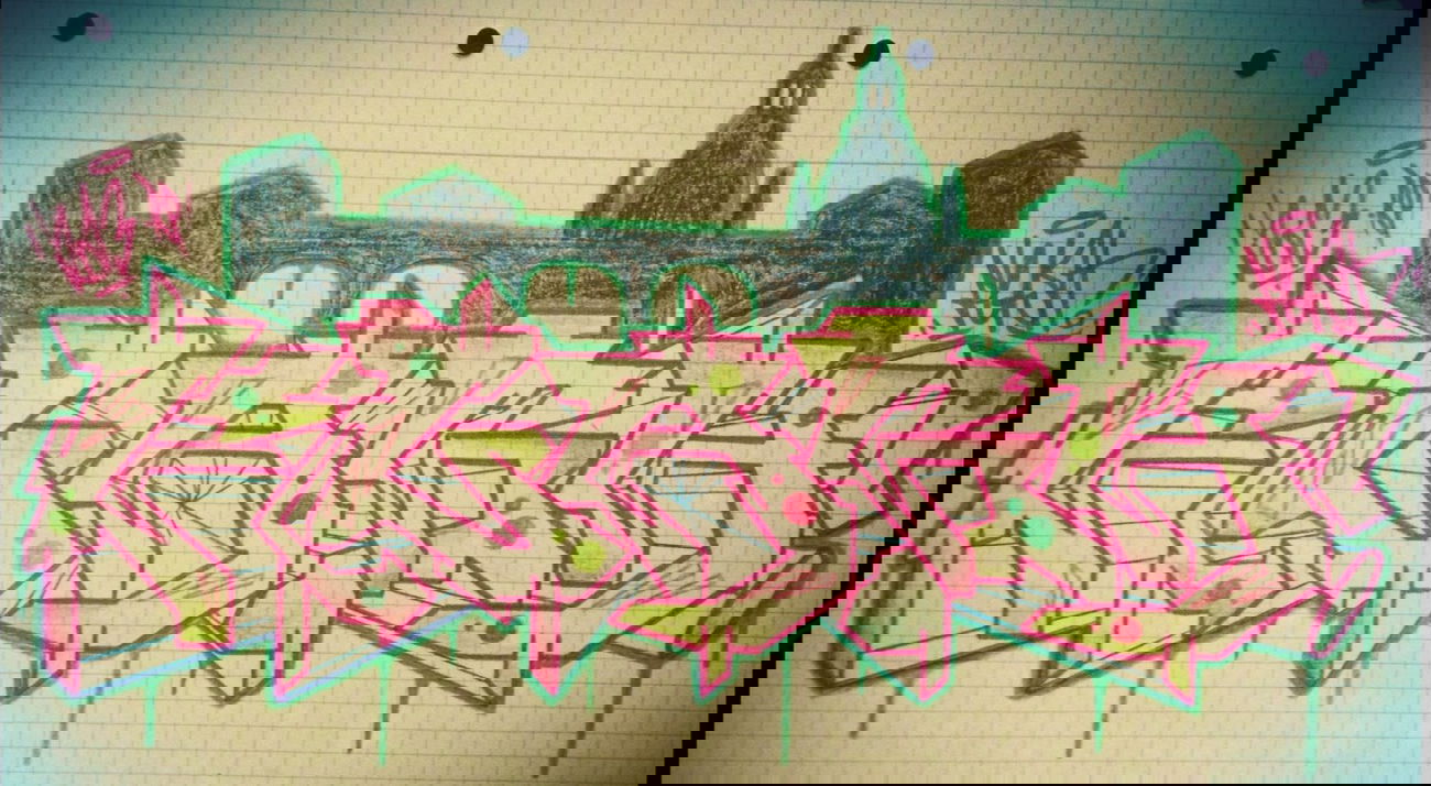 Graffiti Sketch - Photo by Dosenwahn - FLASH, Dresden (2013)