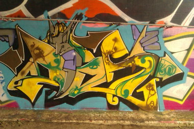 Graffiti Wall - Photo by Downtownpaint (2014)