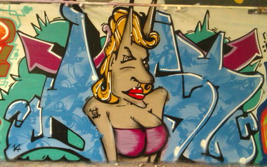 Graffiti Wall - Photo by Downtownpaint (2014)