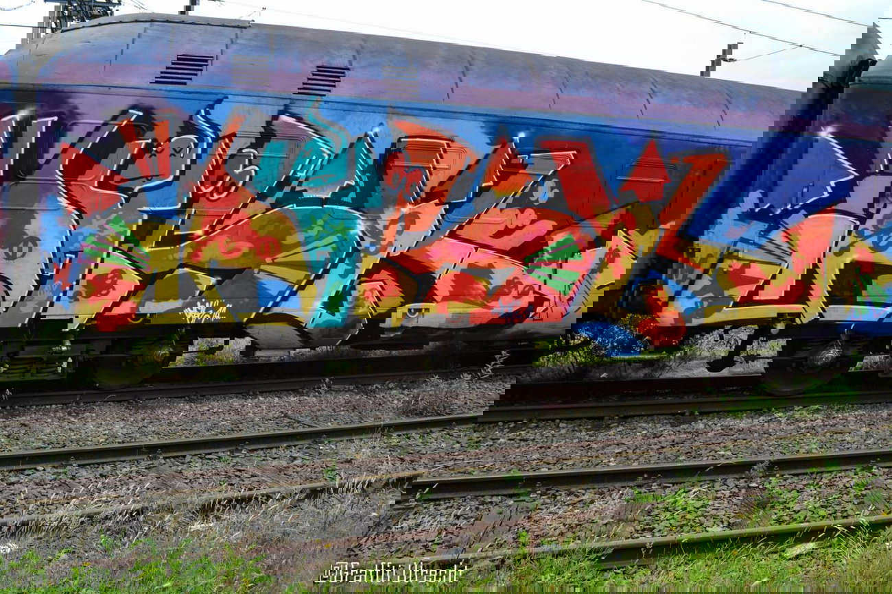 Graffiti Train - Photo by Downtownpaint (2014)