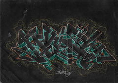 Graffiti Wall - Photo by Drakeone23 - Mouse, Battle, Sketch (2016)