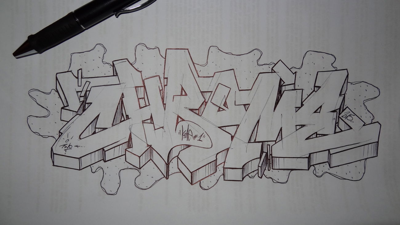 Graffiti Wall - Photo by Drakeone23 - Chrome, Kore, Two (2015)