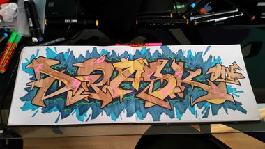 Graffiti Sketch - Photo by Drask - Drask, Graffiti, Halle_Saale (2016)