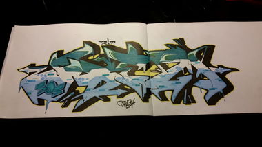 Graffiti Sketch in Halle nietleben - Photo by Drask - ripodemdraskgraffiti, soskosDrask, onelove (2017)