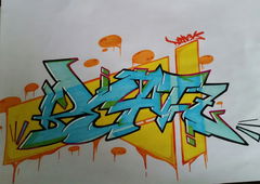 Graffiti Sketch - Photo by Drask - Drask, Halle/Saale (2015)