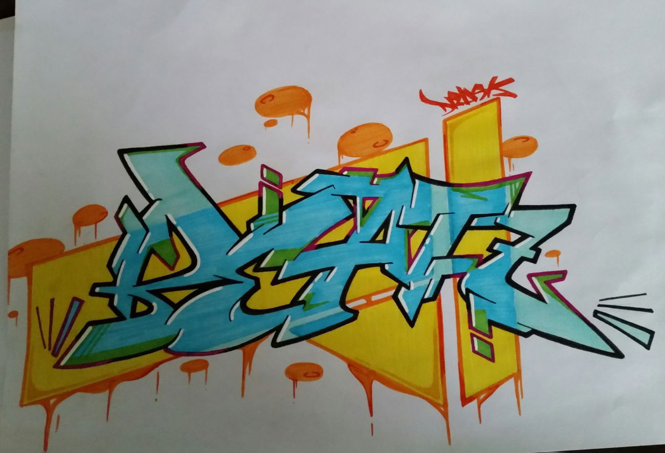 Graffiti Sketch - Photo by Drask - Drask, Halle/Saale (2015)