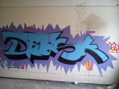 Graffiti Wall in Germany Halle  - Photo by Drask (2014)