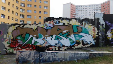 Graffiti Wall - Photo by Drask - restdosen, Drask, Halle (2015)