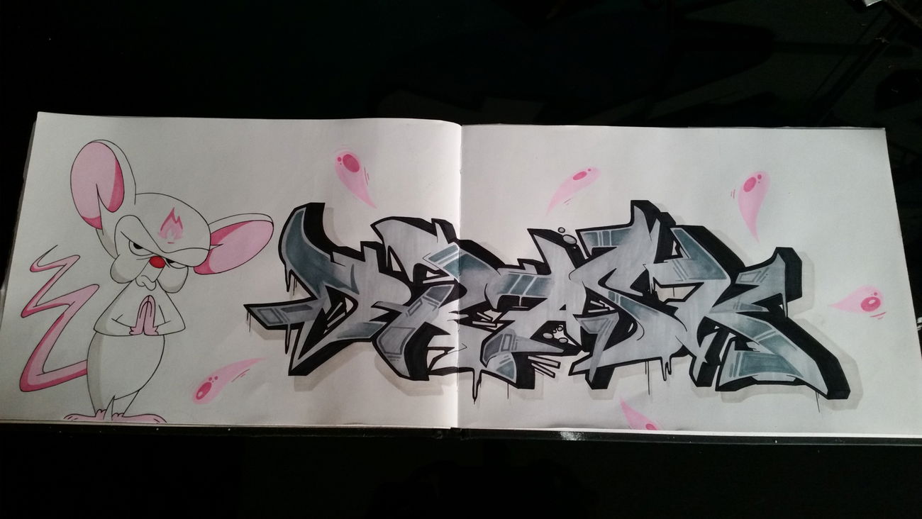 Graffiti Sketch - Photo by Drask - BrainDraskonelove, sketchHalleSaale, kolerikaz