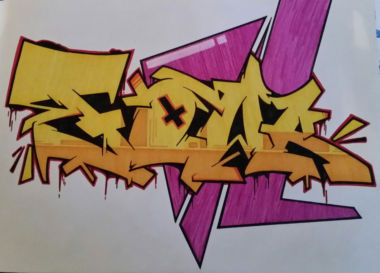 Graffiti Sketch - Photo by Drask - exchange, Fowk, Drask