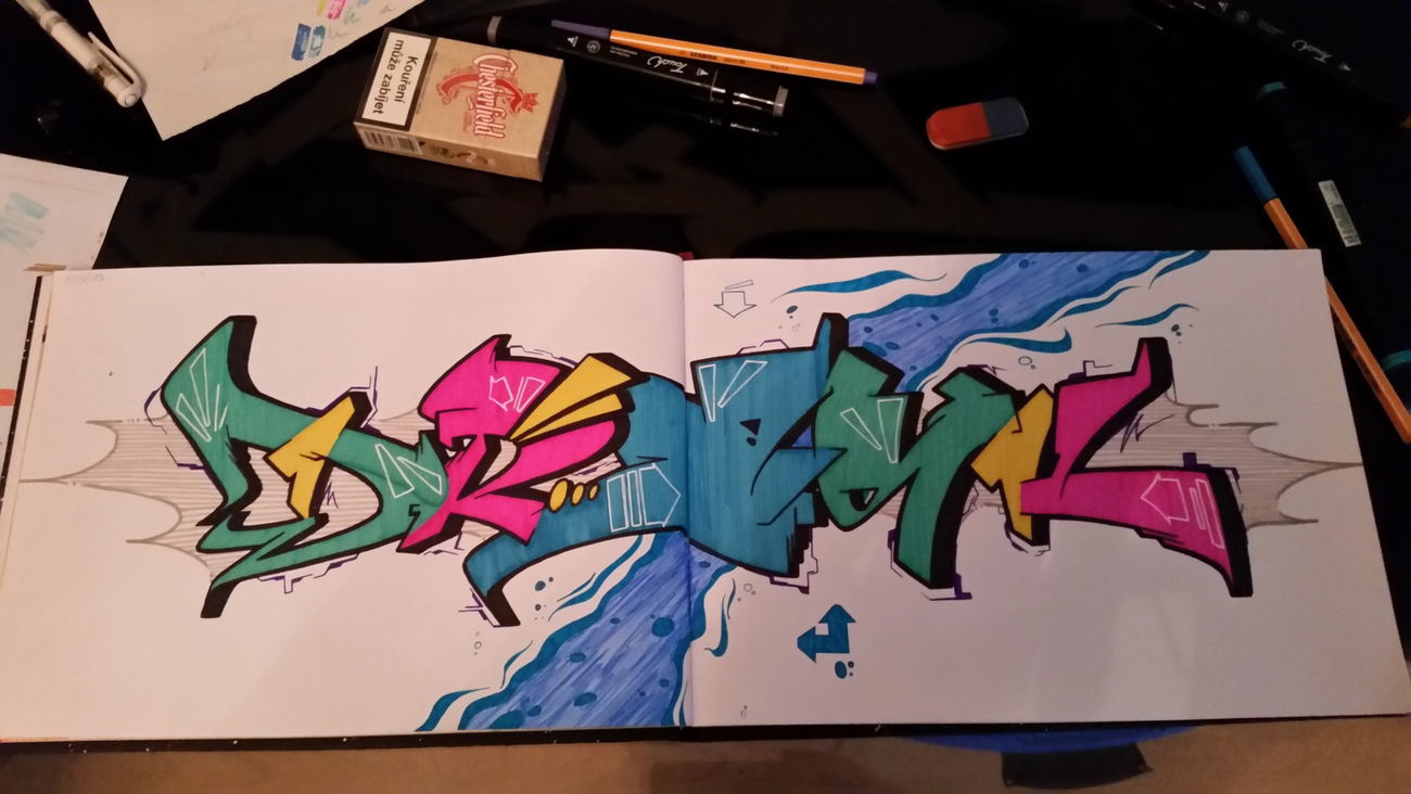 Graffiti Sketch - Photo by Drask - bbookSaison, Drask, Halle (2015)