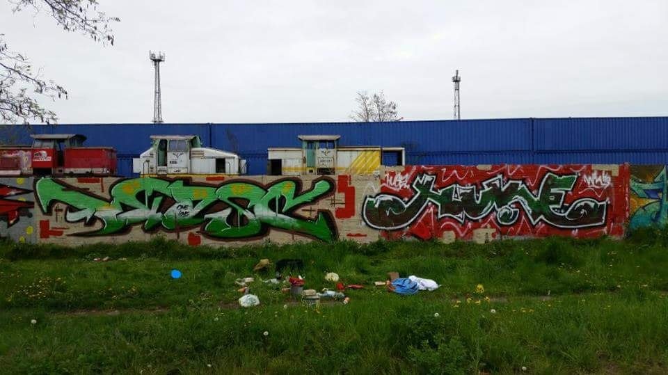 Graffiti Wall in Halle - Photo by Drask - Drask, &, Huke