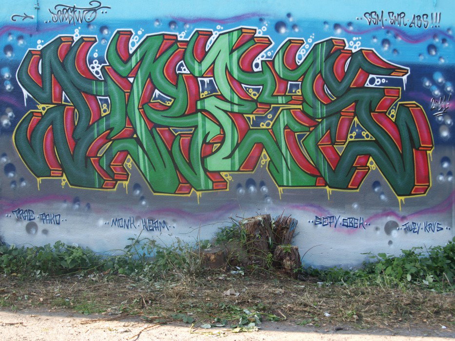 Graffiti Wall in Brunswick - Photo by Drestwo - Drestwo, Dres2, Dres