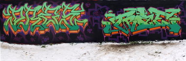 Graffiti Wall in Brunswick - Photo by Drestwo - Drestwo, Dres2, Dres (2012)