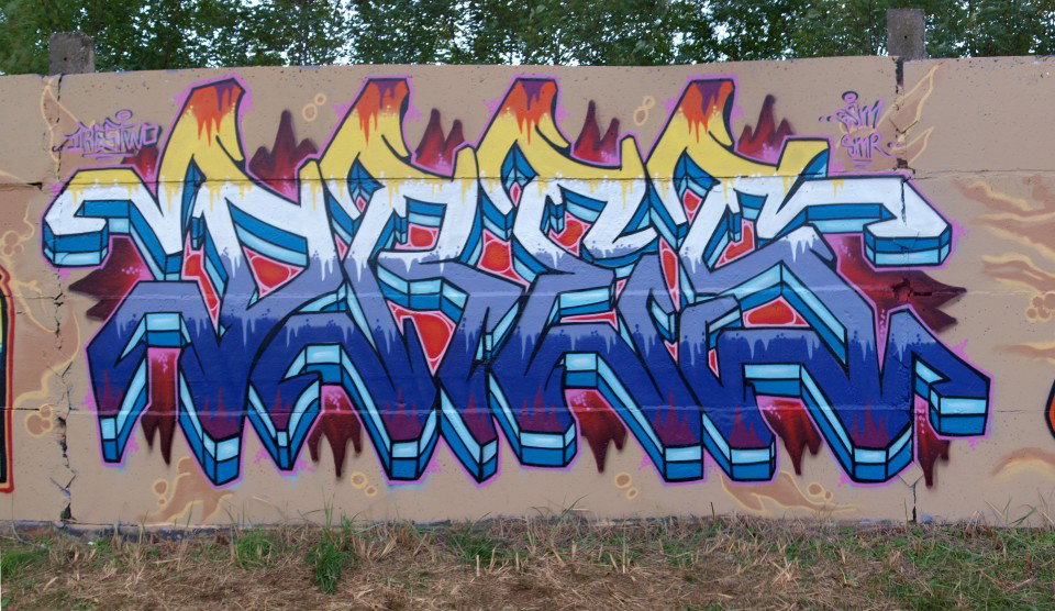 Graffiti Wall in Stendal - Photo by Drestwo - Drestwo, Dres2, Dres (2010)