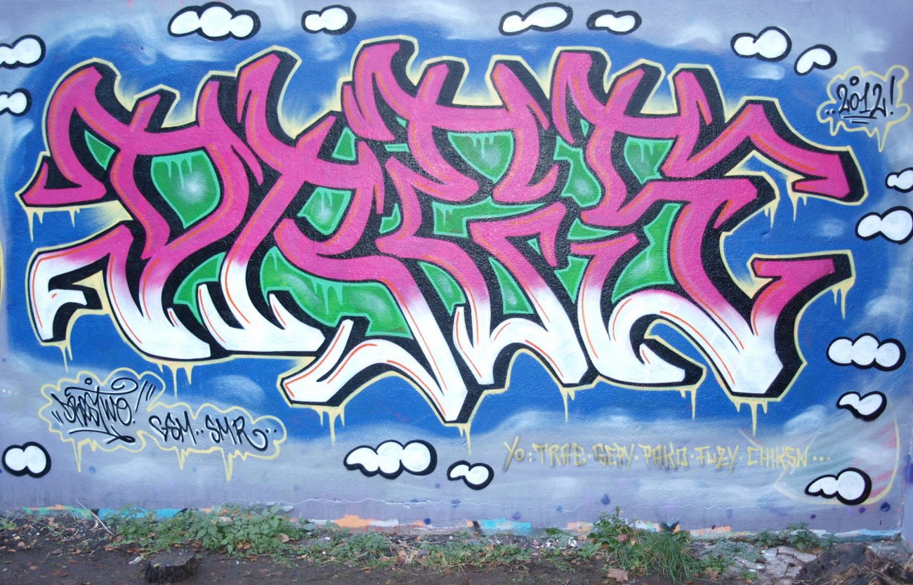 Graffiti Wall in Brunswick - Photo by Drestwo - Drestwo, Dres2, Dres (2012)