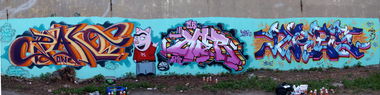Graffiti Wall in Braunschweig - Photo by Drestwo - Pako, Mr.Mab, Mab (2010)