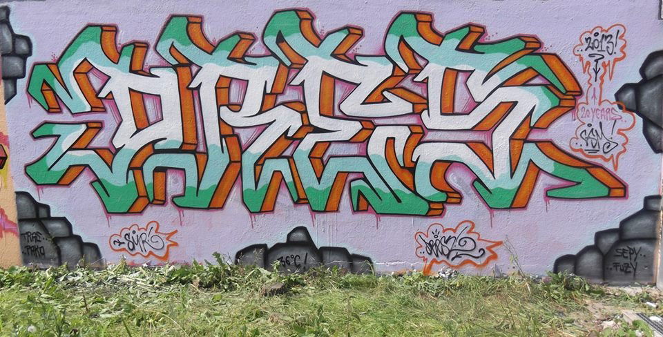 Graffiti Wall in Braunschweig - Photo by Drestwo - Drestwo, Dres2, Dres (2013)