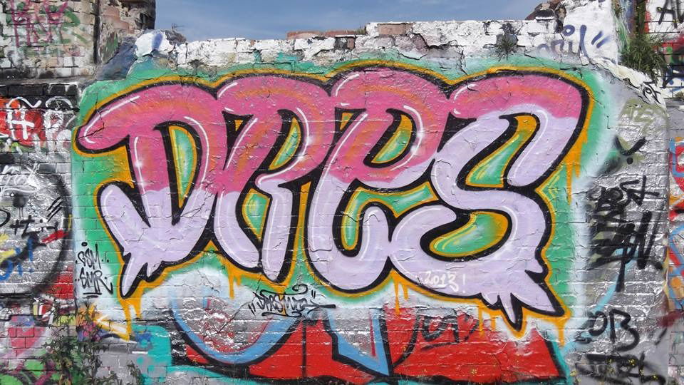 Graffiti Wall in Braunschweig - Photo by Drestwo - Drestwo, Dres2, Dres (2013)