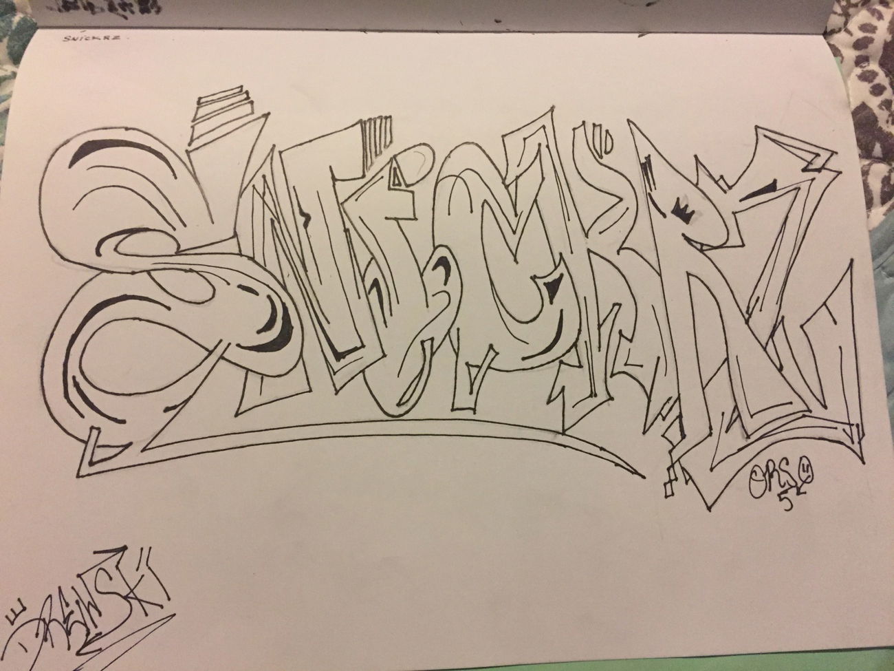 Graffiti Sketch - Photo by Drewski (2017)