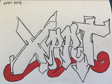 Graffiti Sketch in United States - Photo by Drewski (2017)