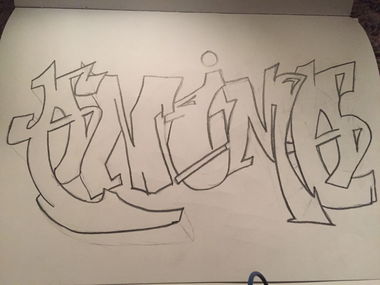 Graffiti Sketch - Photo by Drewski (2017)