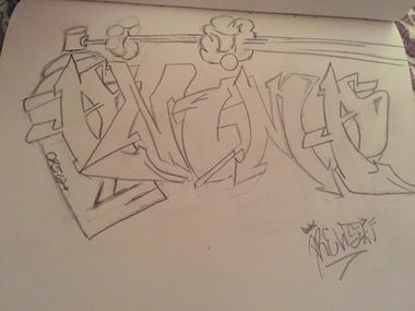 Graffiti Sketch - Photo by Drewski