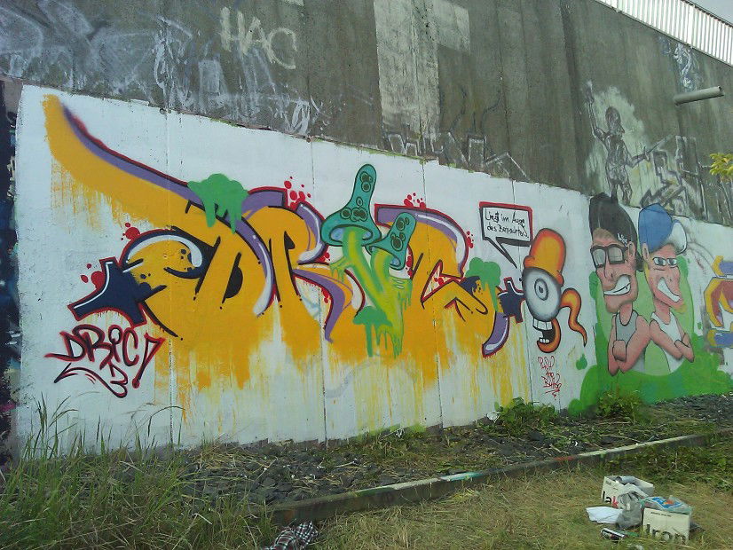 Graffiti Wall in Zittau - Photo by Dric3 - Zittau, Dresden, Ria (2012)