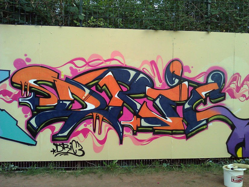 Graffiti Wall in Dresden - Photo by Dric3 - Zittau, Dresden, Ria (2012)