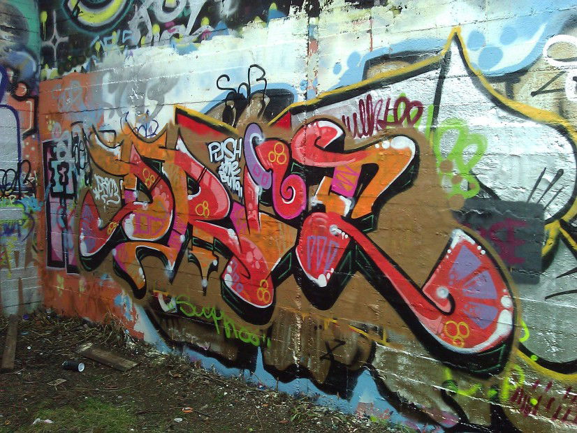 Graffiti Wall in Dresden - Photo by Dric3 - Zittau, Dresden, Ria (2012)