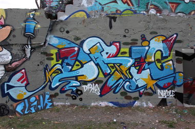 Graffiti Wall in Dresden - Photo by Dric3 - Dresden., Zittau., Ria (2013)