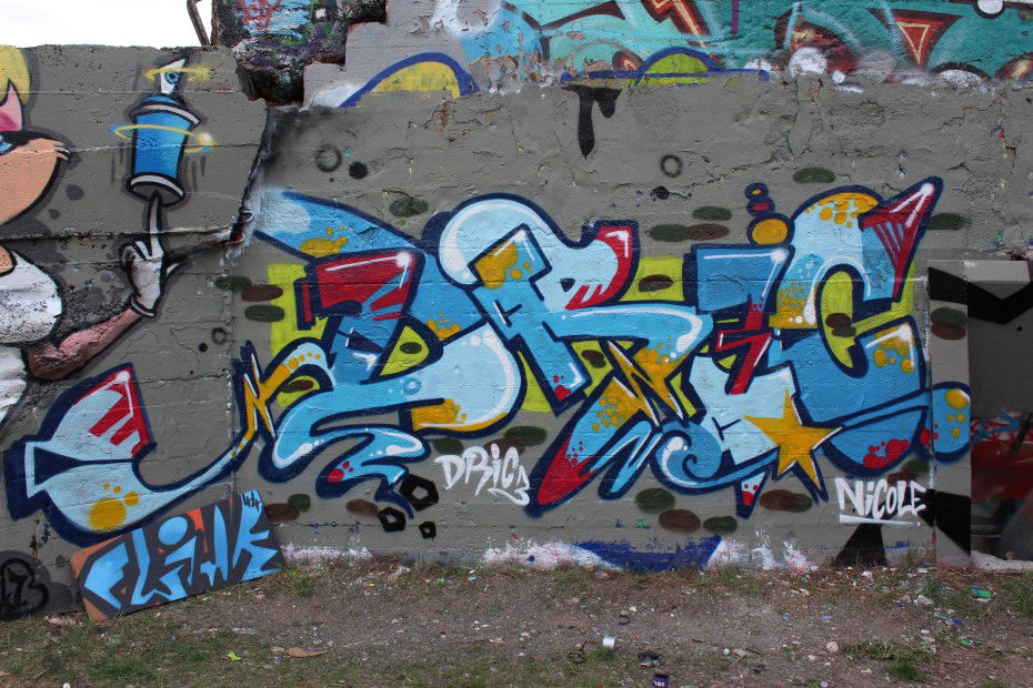 Graffiti Wall in Dresden - Photo by Dric3 - Dresden., Zittau., Ria (2013)