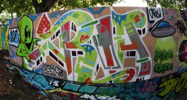 Graffiti Wall in Dresden - Photo by Dric3 - RiaCrew, Dric3, Dresden (2013)