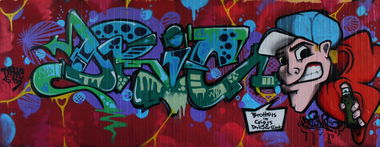 Graffiti Wall in Dresden - Photo by Dric3 - Dresden, Flutrinne, Dric3 (2013)
