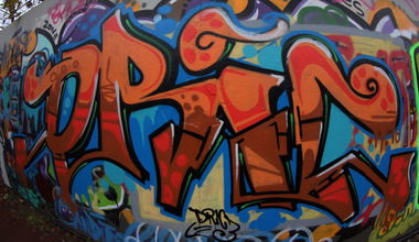Graffiti Wall in Dresden - Photo by Dric3 - Dresden, RiaCrew, Spike (2013)