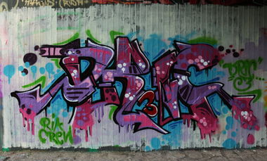 Graffiti Wall in Dresden - Photo by Dric3 - Dresden, RiaCrew, RIA (2014)