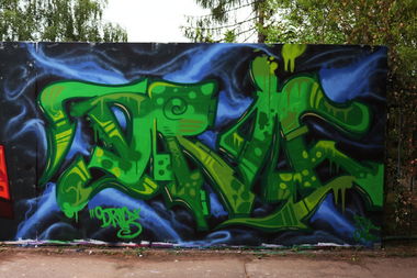 Graffiti Wall in Dresden - Photo by Dric3 - Dresden, RiaCrew, RIA (2014)