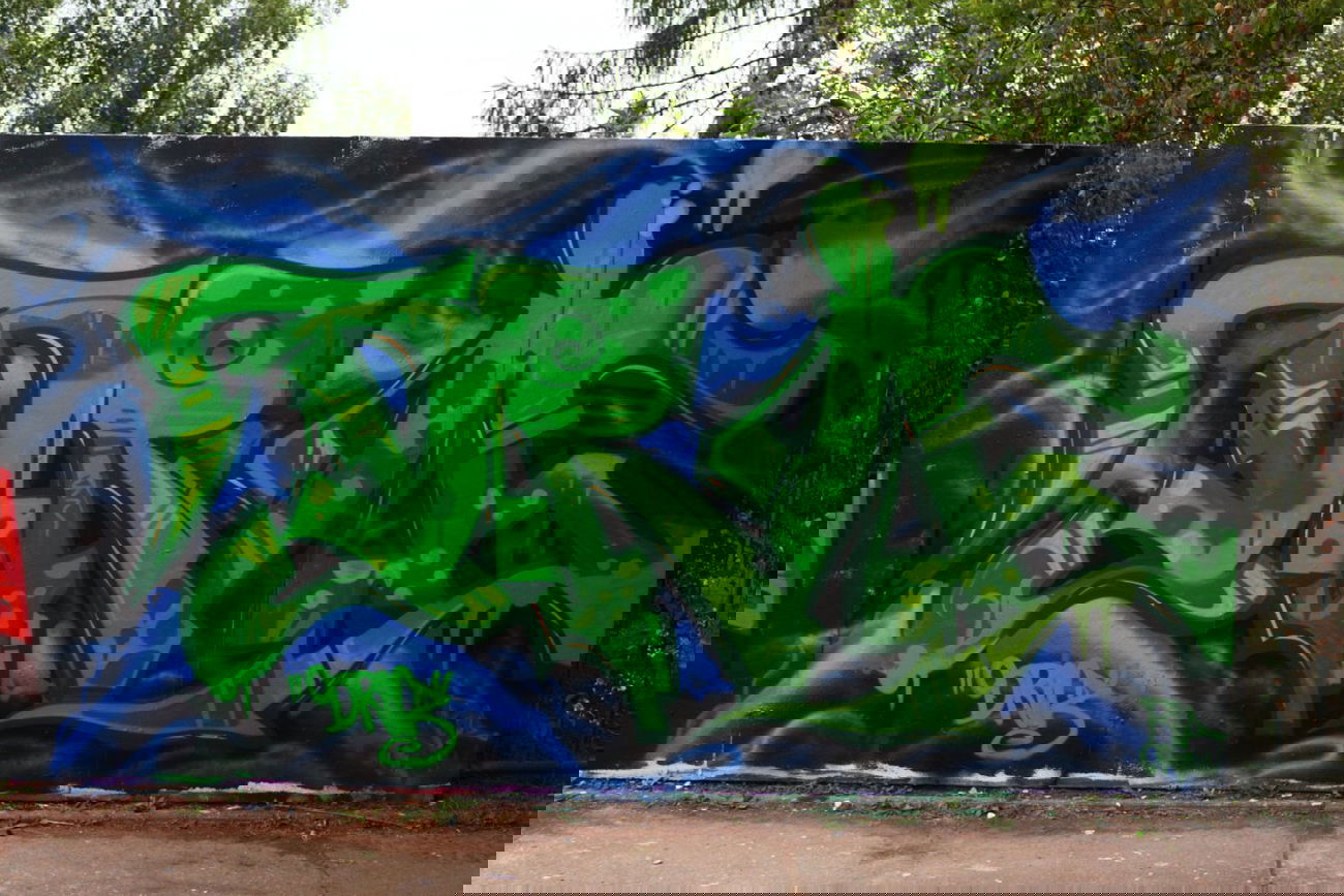 Graffiti Wall in Dresden - Photo by Dric3 - Dresden, RiaCrew, RIA (2014)