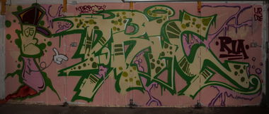 Graffiti Wall in Zittau - Photo by Dric3 - Dresden, RiaCrew, Spray (2014)