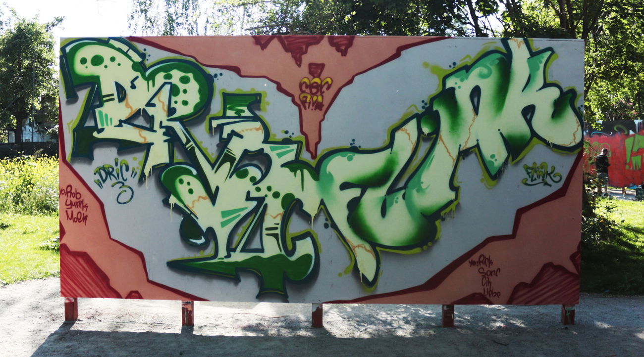 Graffiti Wall in Dresden - Photo by Dric3 - Dric3, Flink, Dresden (2015)