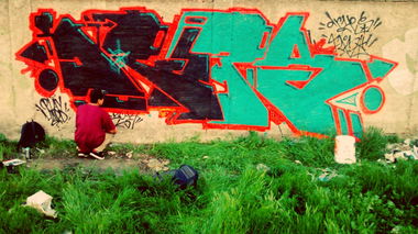 Graffiti Wall in Renca - Photo by DripsOne (2014)