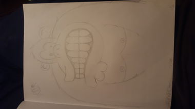 Graffiti Sketch - Photo by Droopy - elmo, monkey