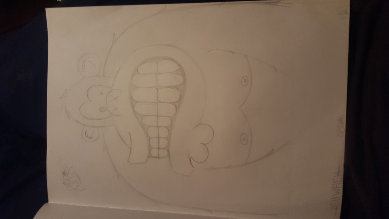 Graffiti Sketch - Photo by Droopy - elmo, monkey