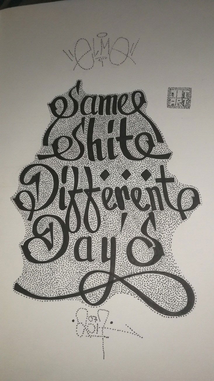 Graffiti Sketch - Photo by Droopy - elmo, dotart, same