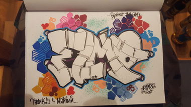Graffiti Sketch - Photo by Droopy - elmo