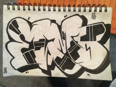Graffiti Sketch - Photo by Droopy - elmo