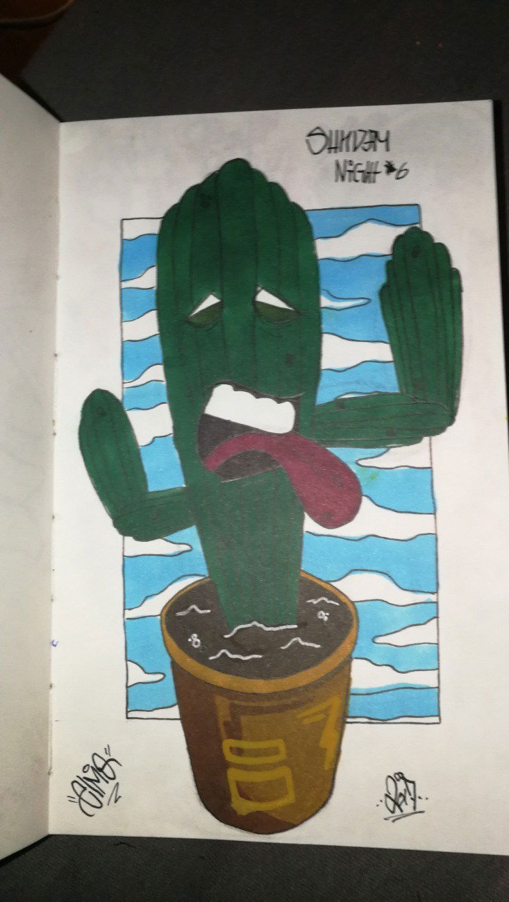 Graffiti Sketch - Photo by Droopy - elmo, boredome